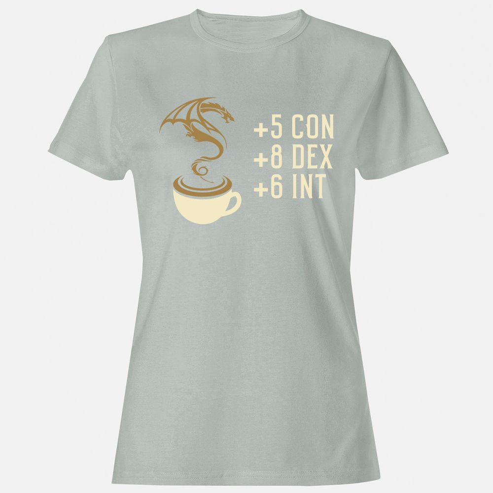 Coffee Dragon Women's T-Shirt - Ash - 2