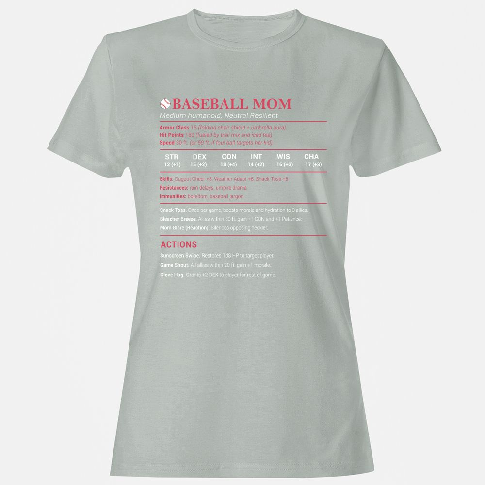 Baseball Mom Women's T-Shirt - Ash - 2