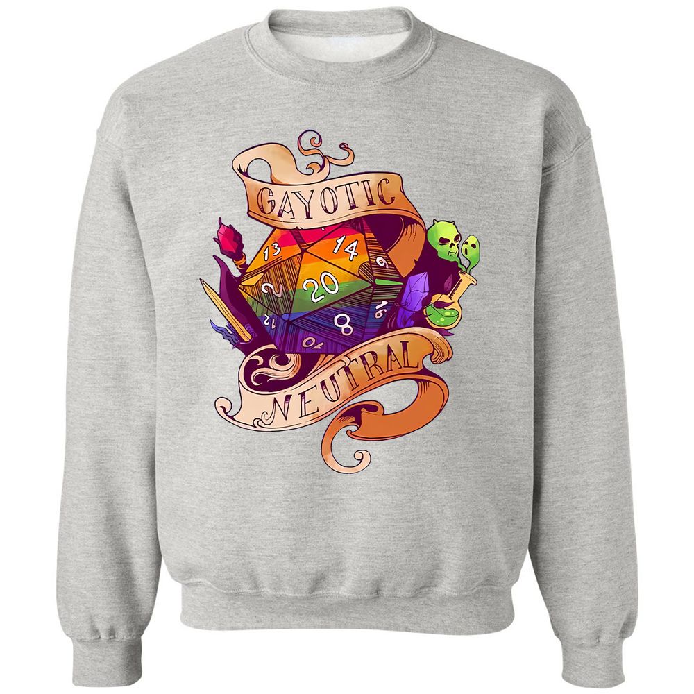 Gayotic Neutral Classic Unisex Sweatshirt - Ash - 2