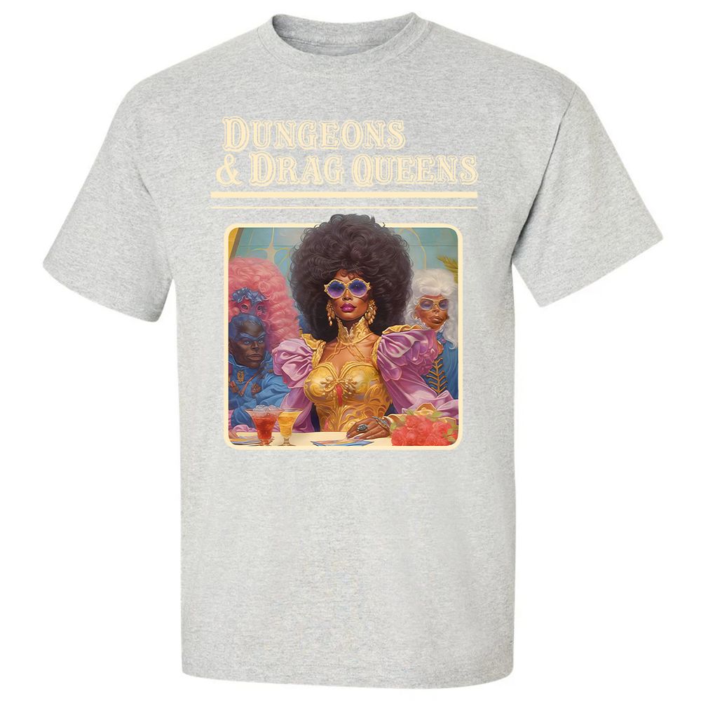 Dungeons & Drag Queens Classic Unisex T-Shirt - Ash - 2