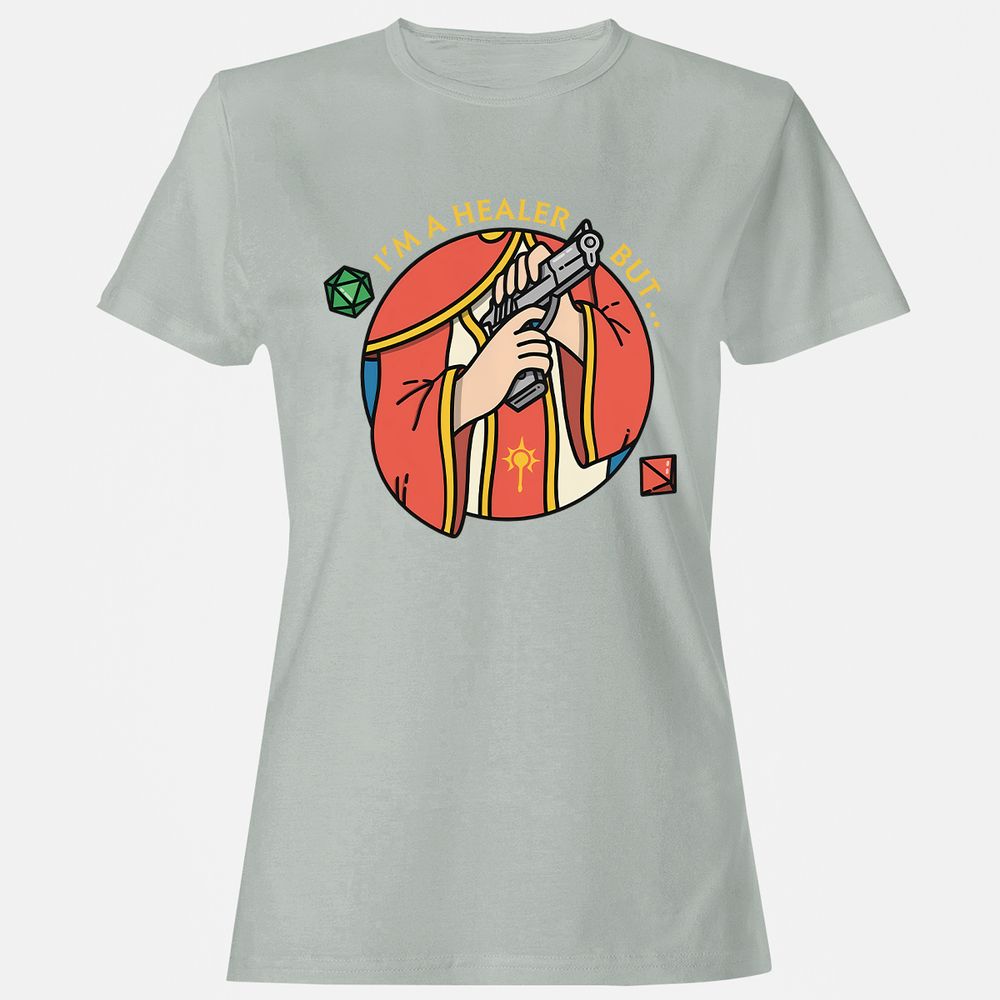 I'm A Healer But Women's T-Shirt - Ash - 2