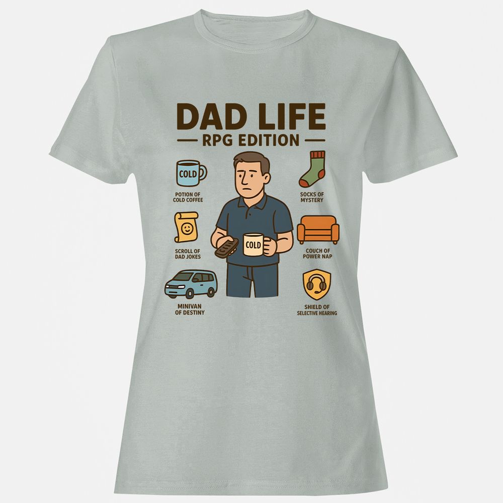 Dad Life RPG Edition Women's T-Shirt - Ash - 2