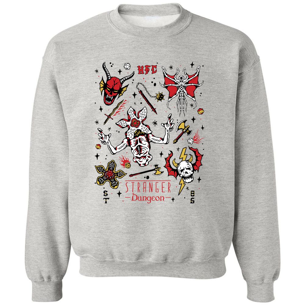 STRANGER DUNGEON Classic Unisex Sweatshirt - Ash - 2