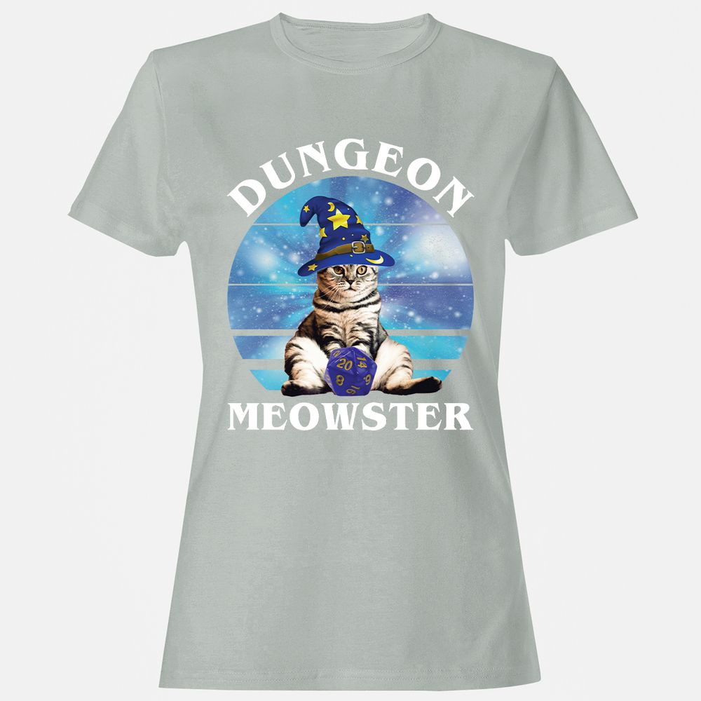 Dungeon Meowster Vintage Women's T-Shirt - Ash - 2