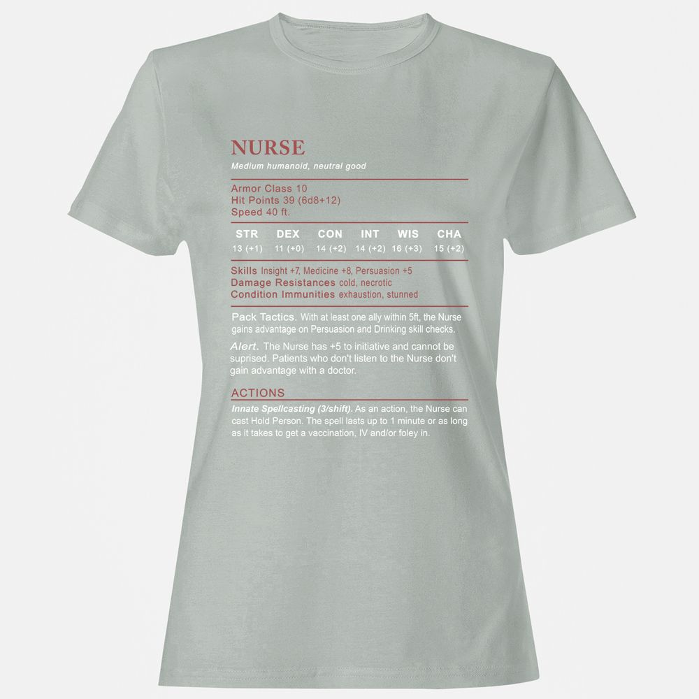 Nurse Stats 2 Women's T-Shirt - Ash - 2