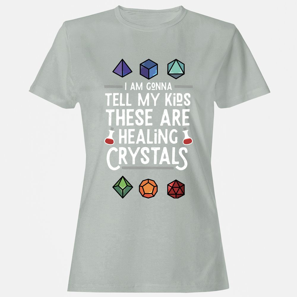 Healing Crystals Women's T-Shirt - Ash - 2