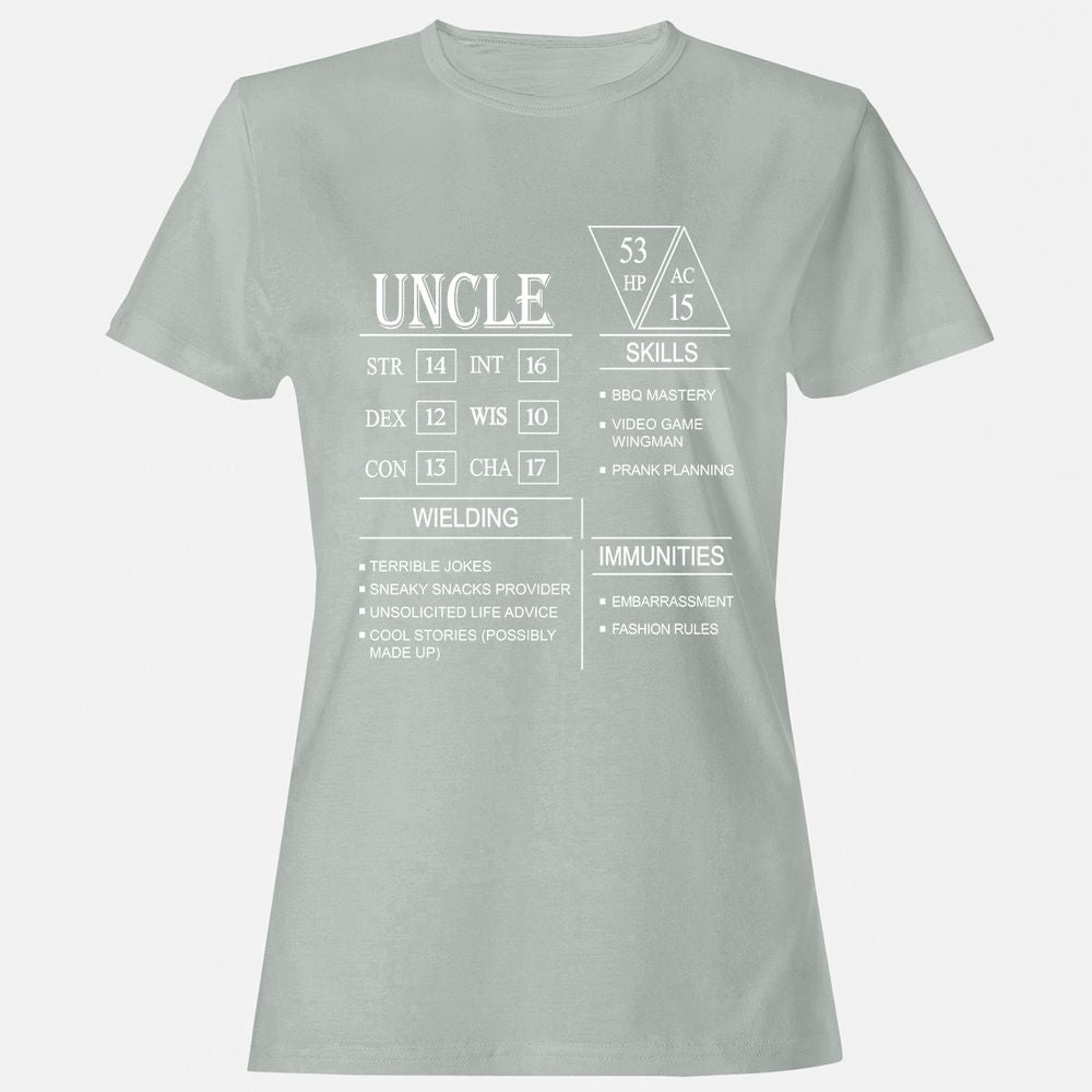 Uncle Stats Women's T-Shirt - Ash - 2