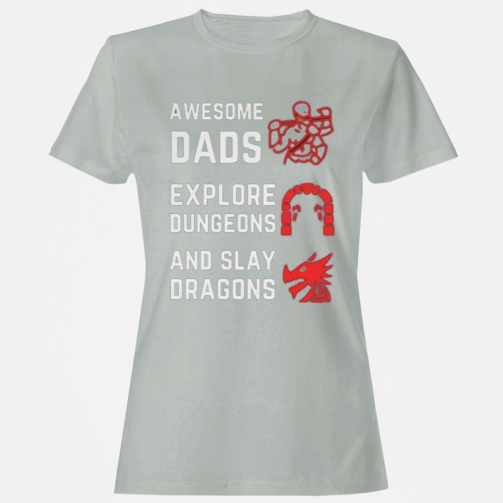 Awesome Dad Fathers Day Women's T-Shirt - Ash - 2