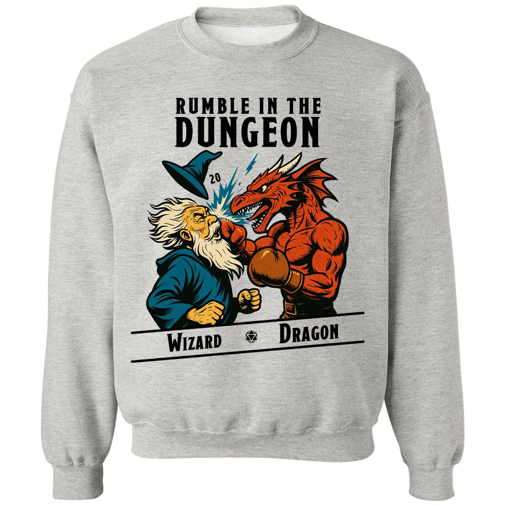 Rumble in the Dungeon Classic Unisex Sweatshirt - Ash - 2