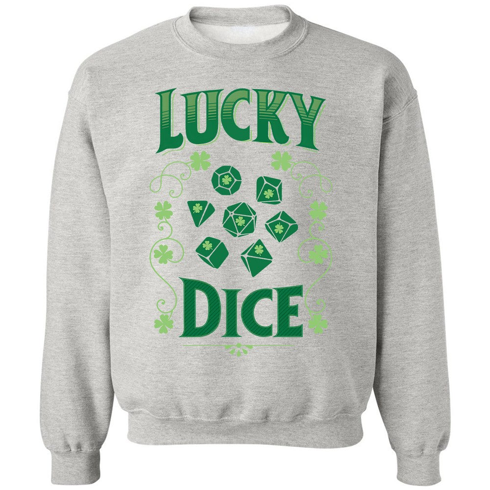 Lucky Dice Classic Unisex Sweatshirt - Ash - 2