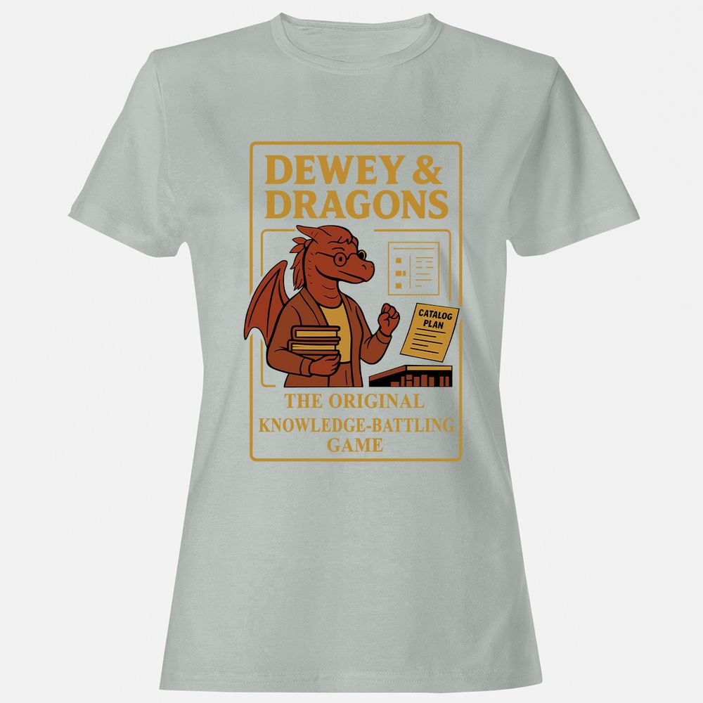 Dewey & Dragons Women's T-Shirt - Ash - 2