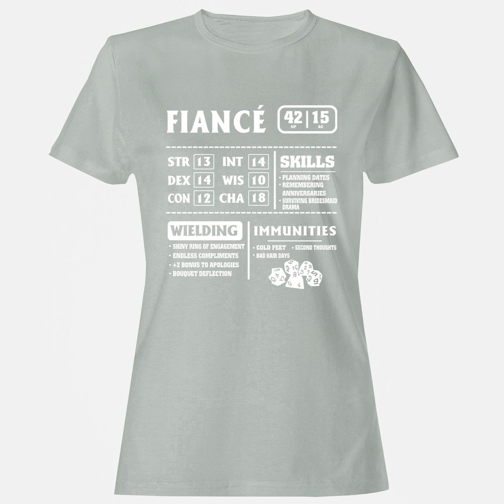 Fiance Stats Women's T-Shirt - Ash - 2