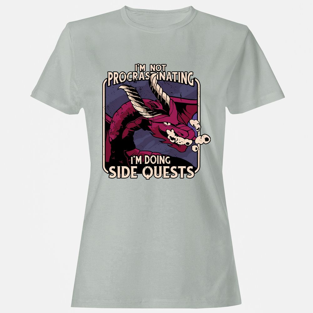 Doing Side Quests Women's T-Shirt - Ash - 2