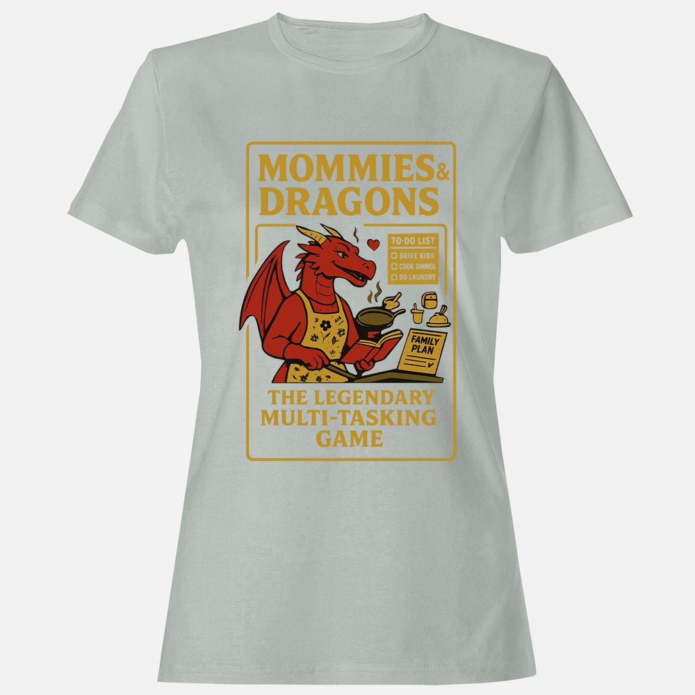 Mommies & Dragons Women's T-Shirt - Ash - 2
