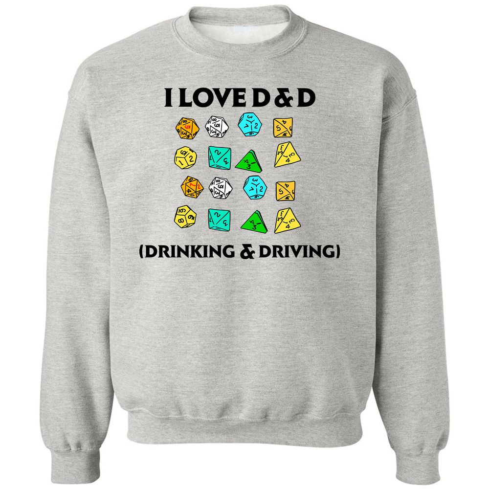 Drinking & Driving Classic Unisex Sweatshirt - Ash - 2