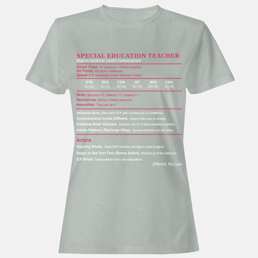 Special Education Teacher Women's T-Shirt - Ash - 2