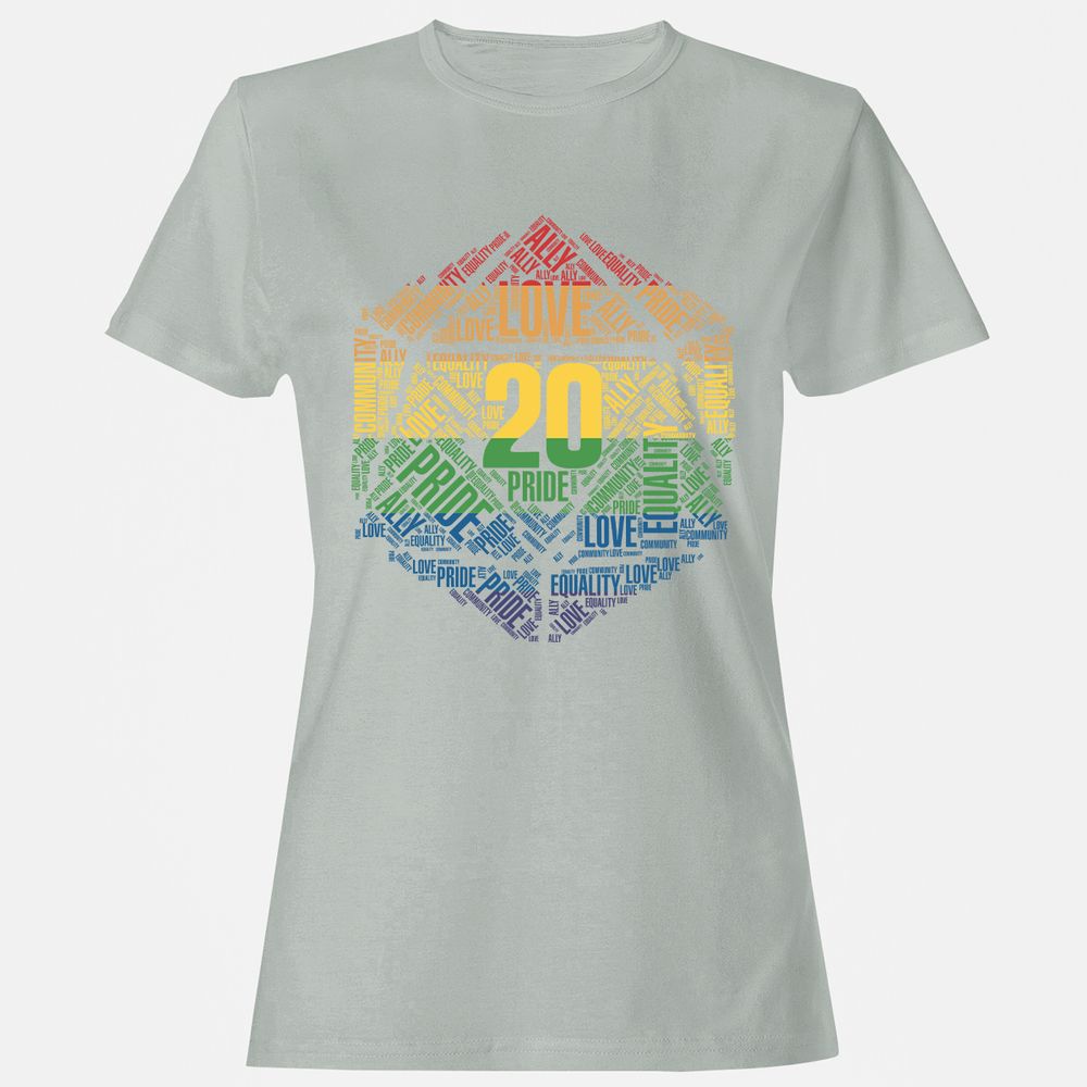 D20 Pride Women's T-Shirt - Ash - 2
