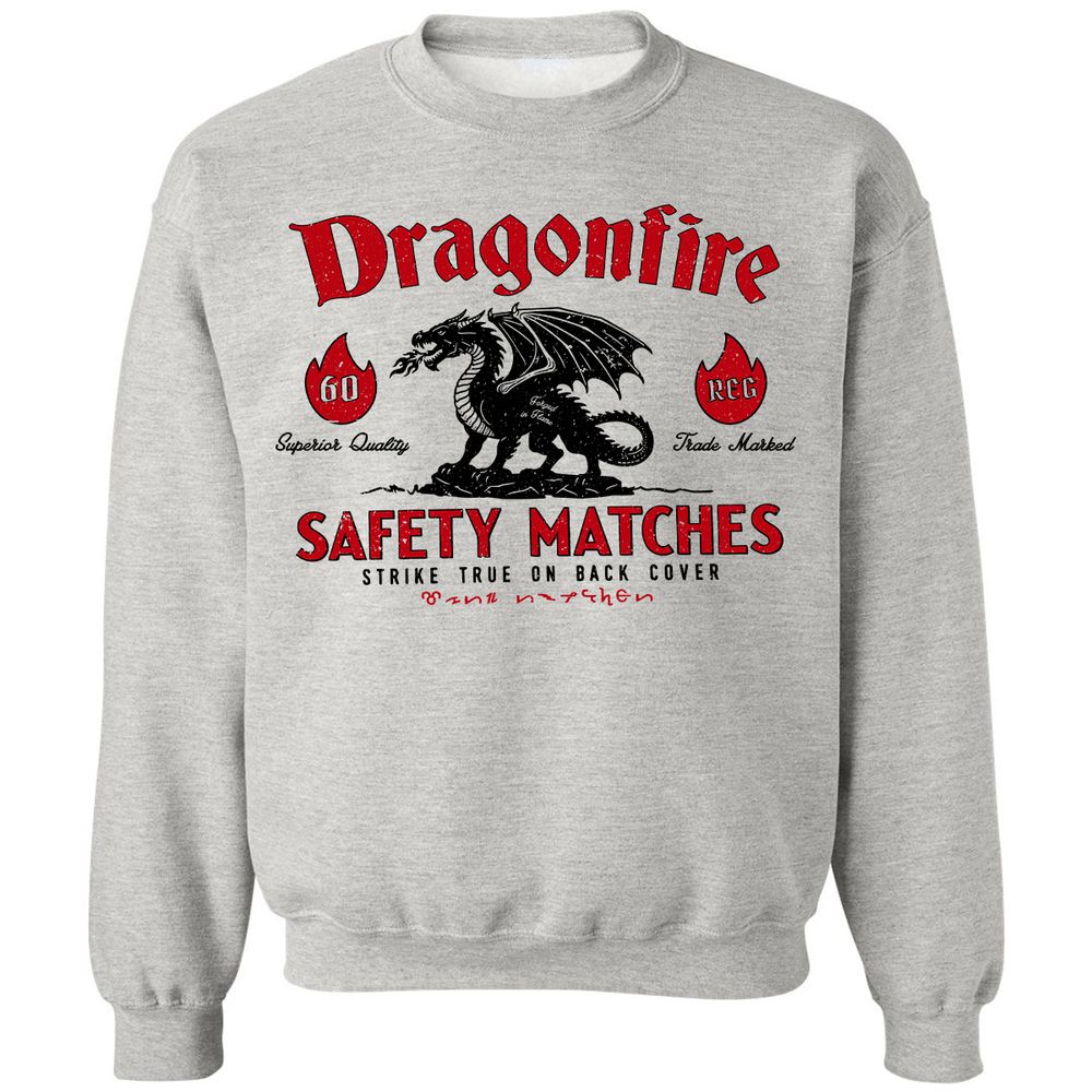 Dragonfire Classic Unisex Sweatshirt - Ash - 2