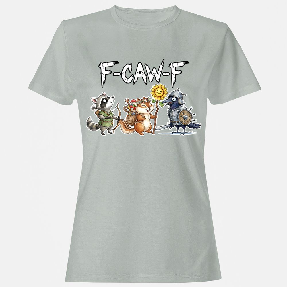 F-CAW-F Adventuring party Women's T-Shirt - Ash - 2