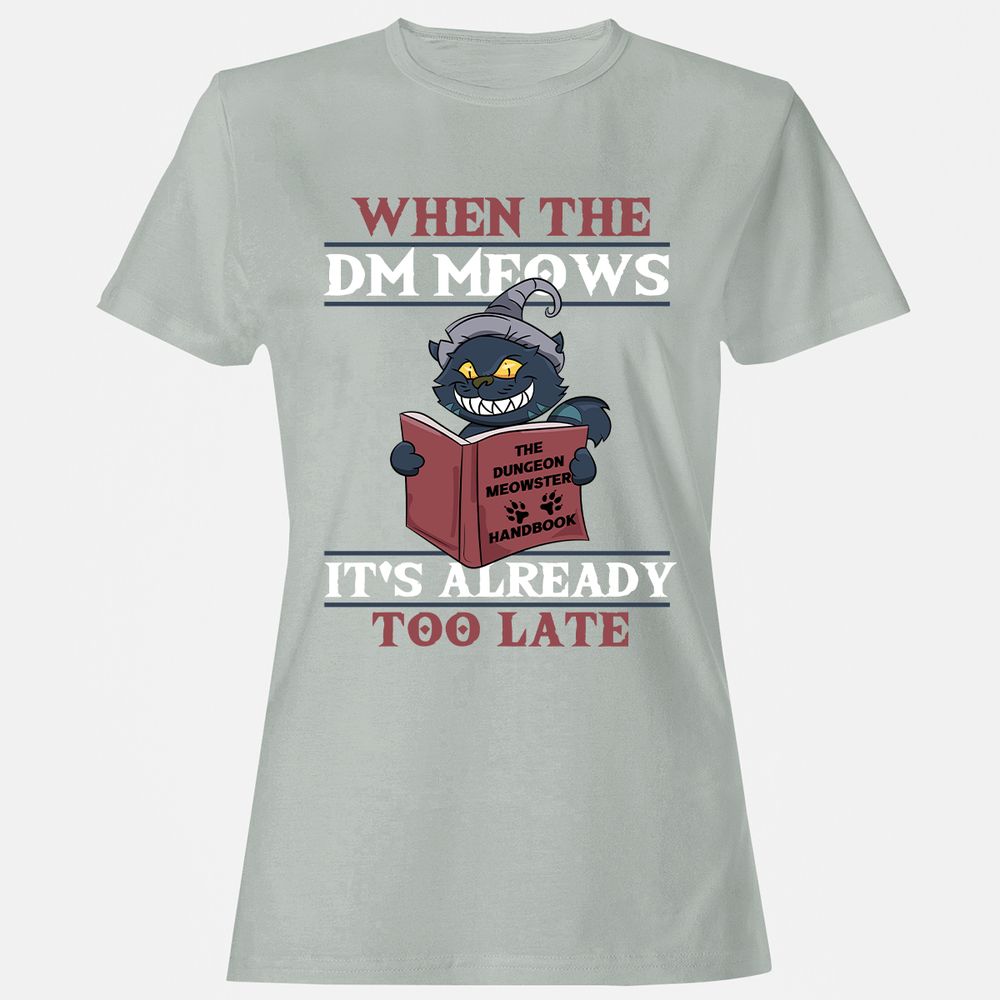 When The DM Meow Women's T-Shirt - Ash - 2