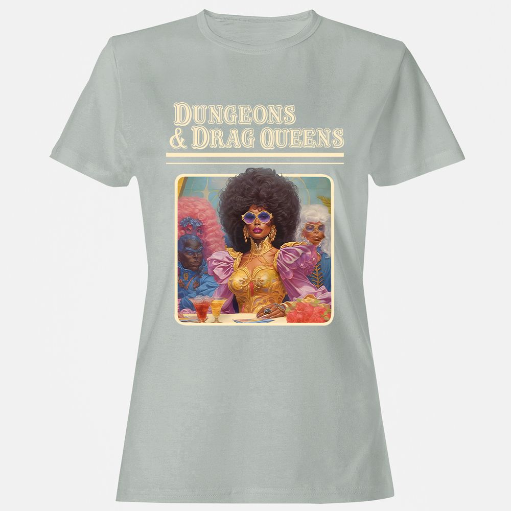 Dungeons & Drag Queens Women's T-Shirt - Ash - 2