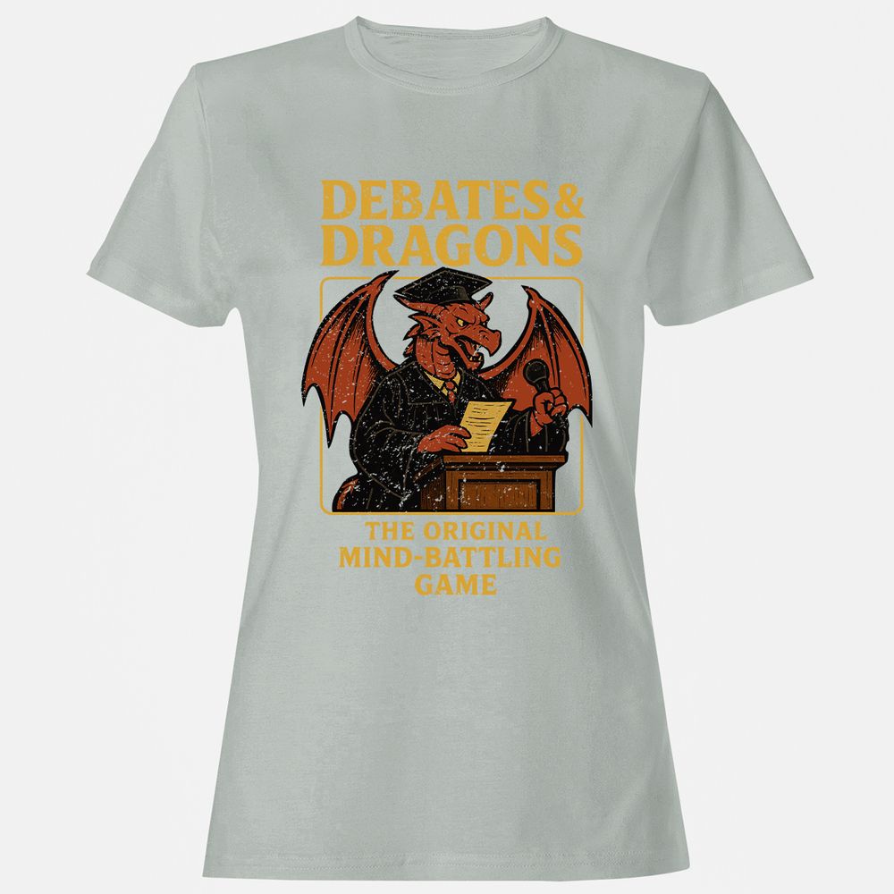 Debates & Dragons Women's T-Shirt - Ash - 2