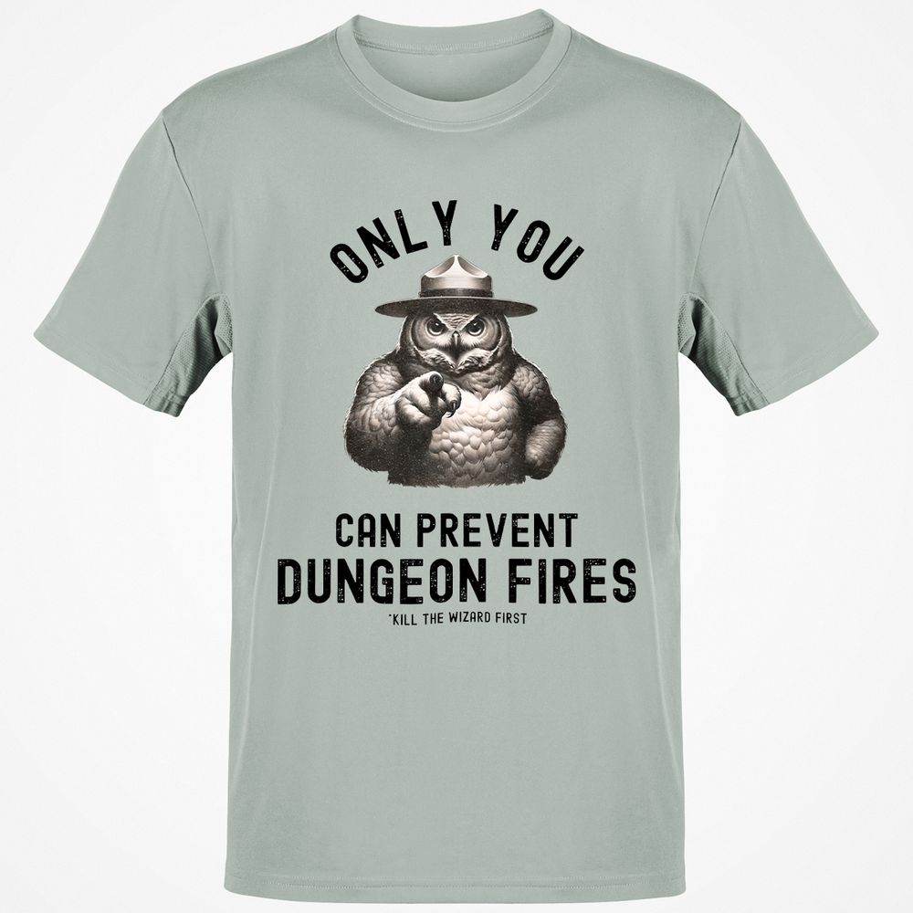 Only You Can Prevent Dungeon Fires Classic Unisex T-Shirt - Ash - 2