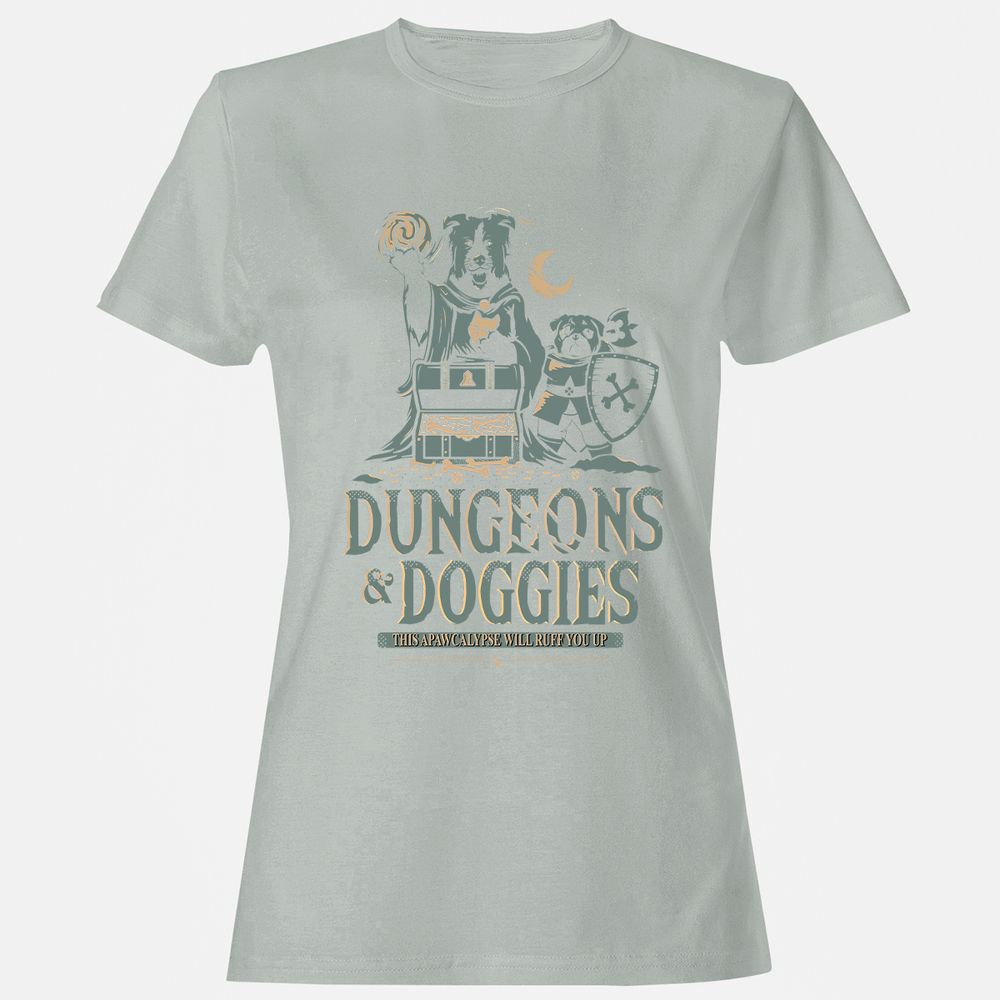 Dungeons & Doggies Women's T-Shirt - Ash - 2