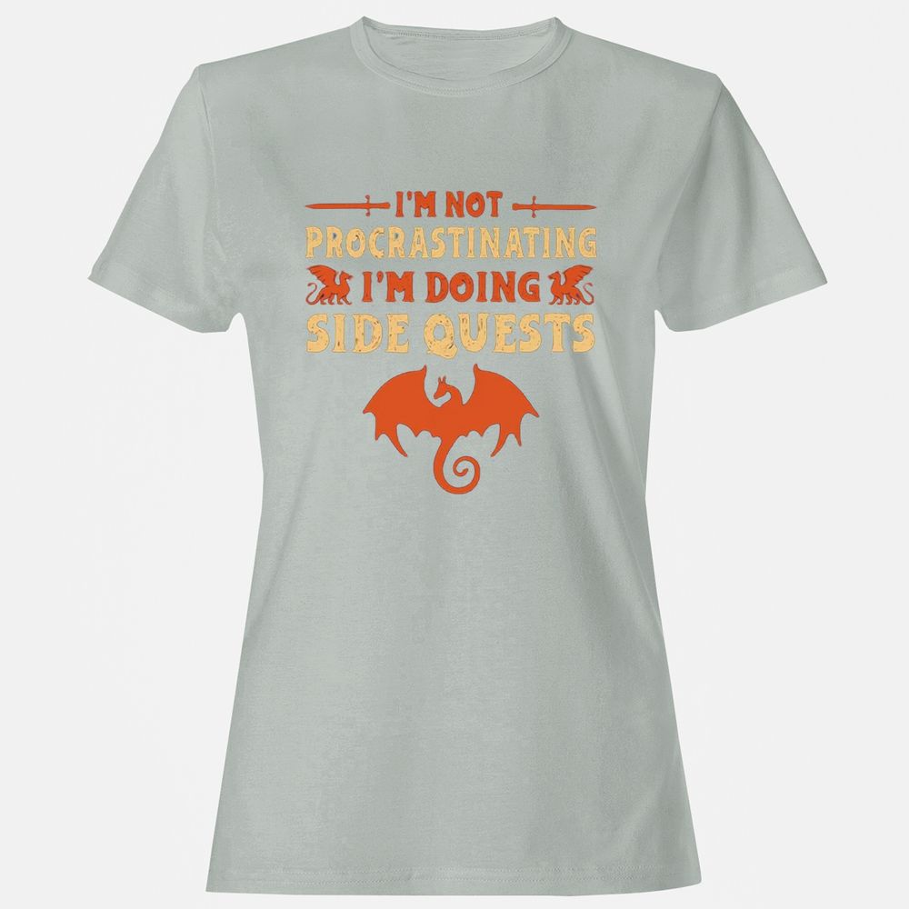 I'm Doing Side Quests Women's T-Shirt - Ash - 2