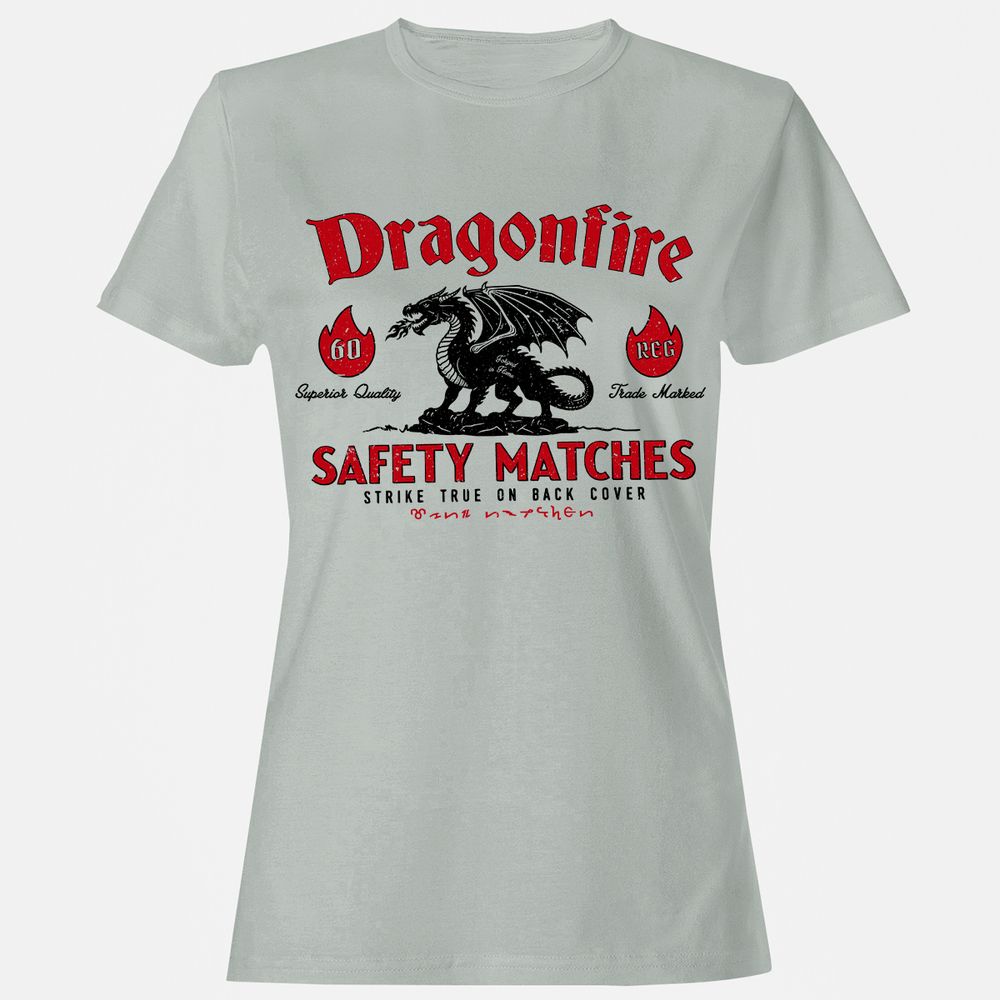 Dragonfire Women's T-Shirt - Ash - 2