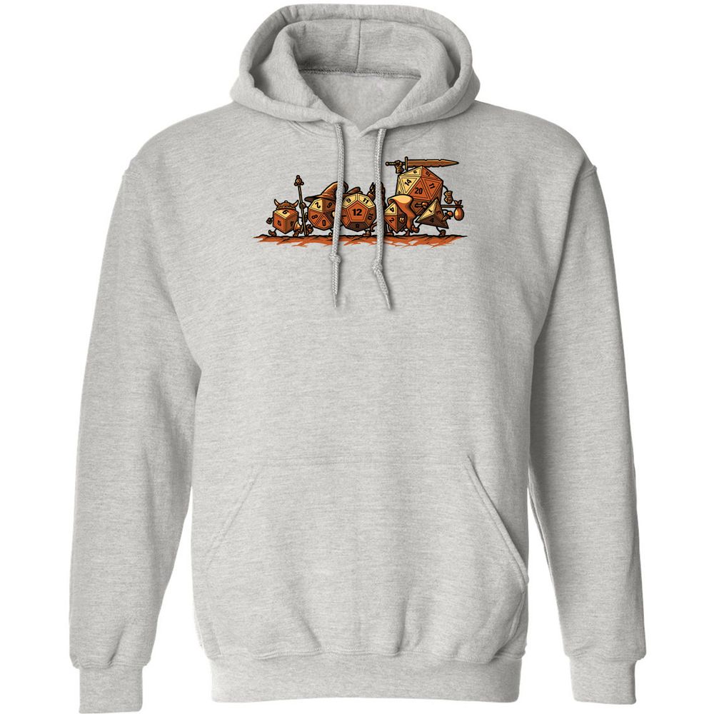 Fellowship Of The Dices Classic Unisex Hoodie - Ash - 2