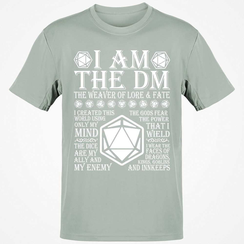 I Am The DM The Weaver Of Lore And Fate T-Shirt - Ash - 2