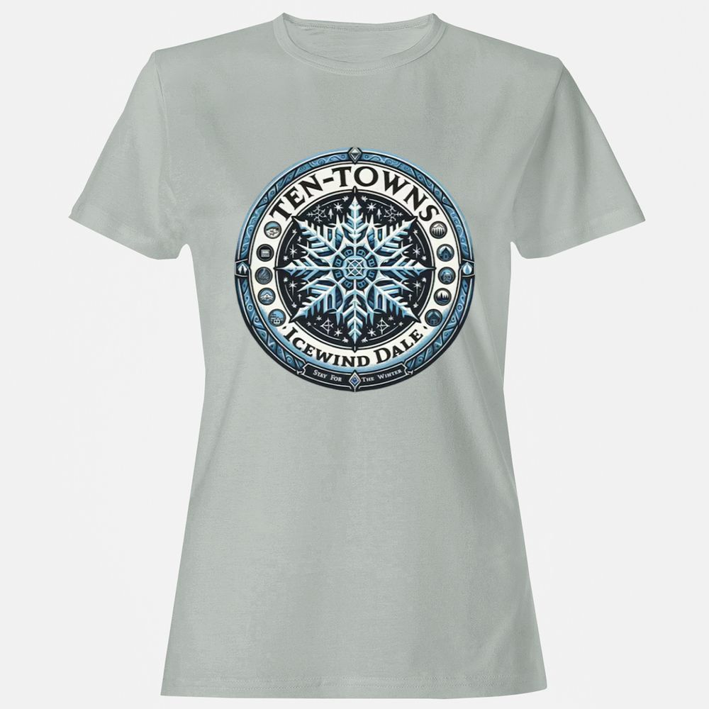 Ten-Towns Icewind Dale Women's T-Shirt - Ash - 2