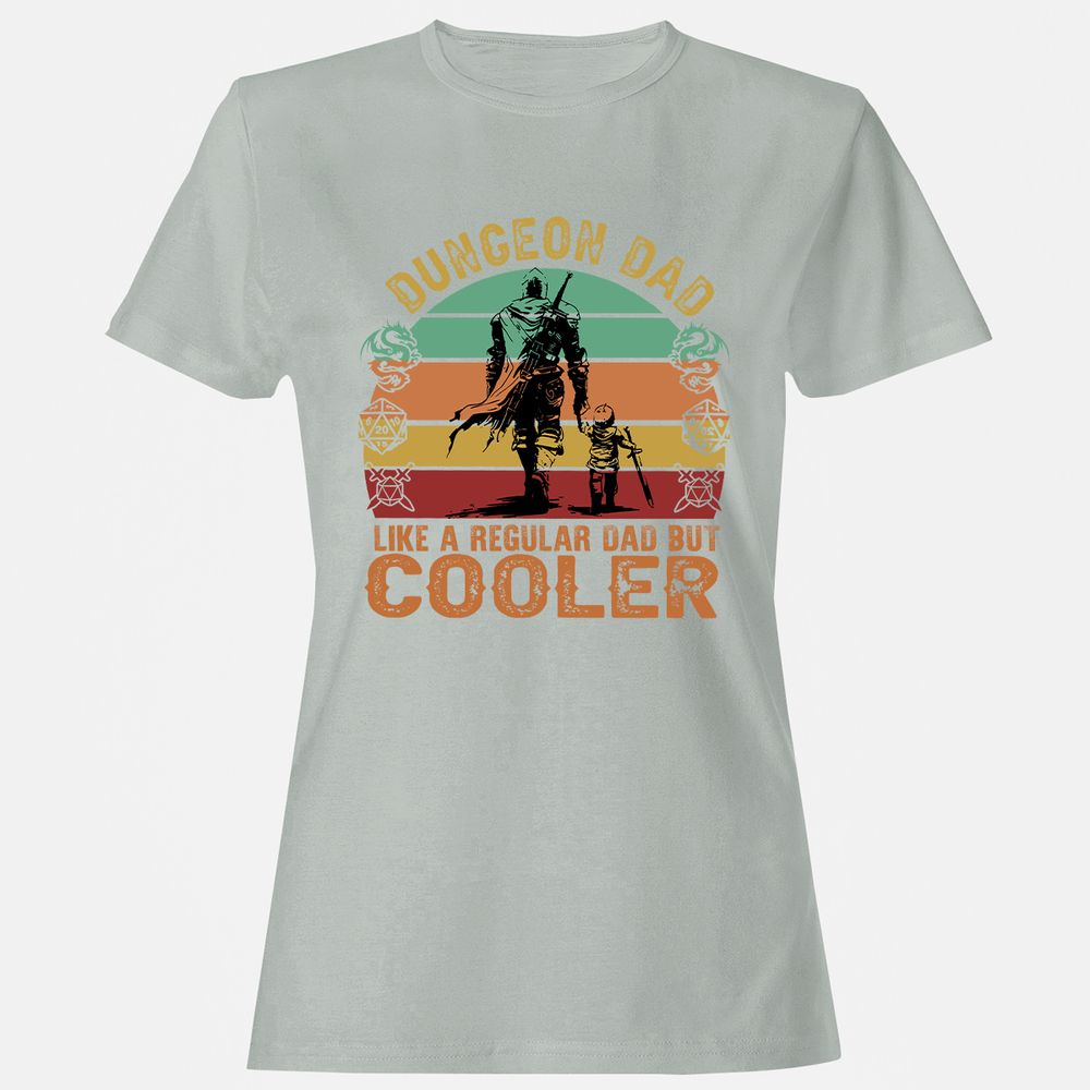 Dungeon Dad Like A Regular Dad Women's T-Shirt - Ash - 2