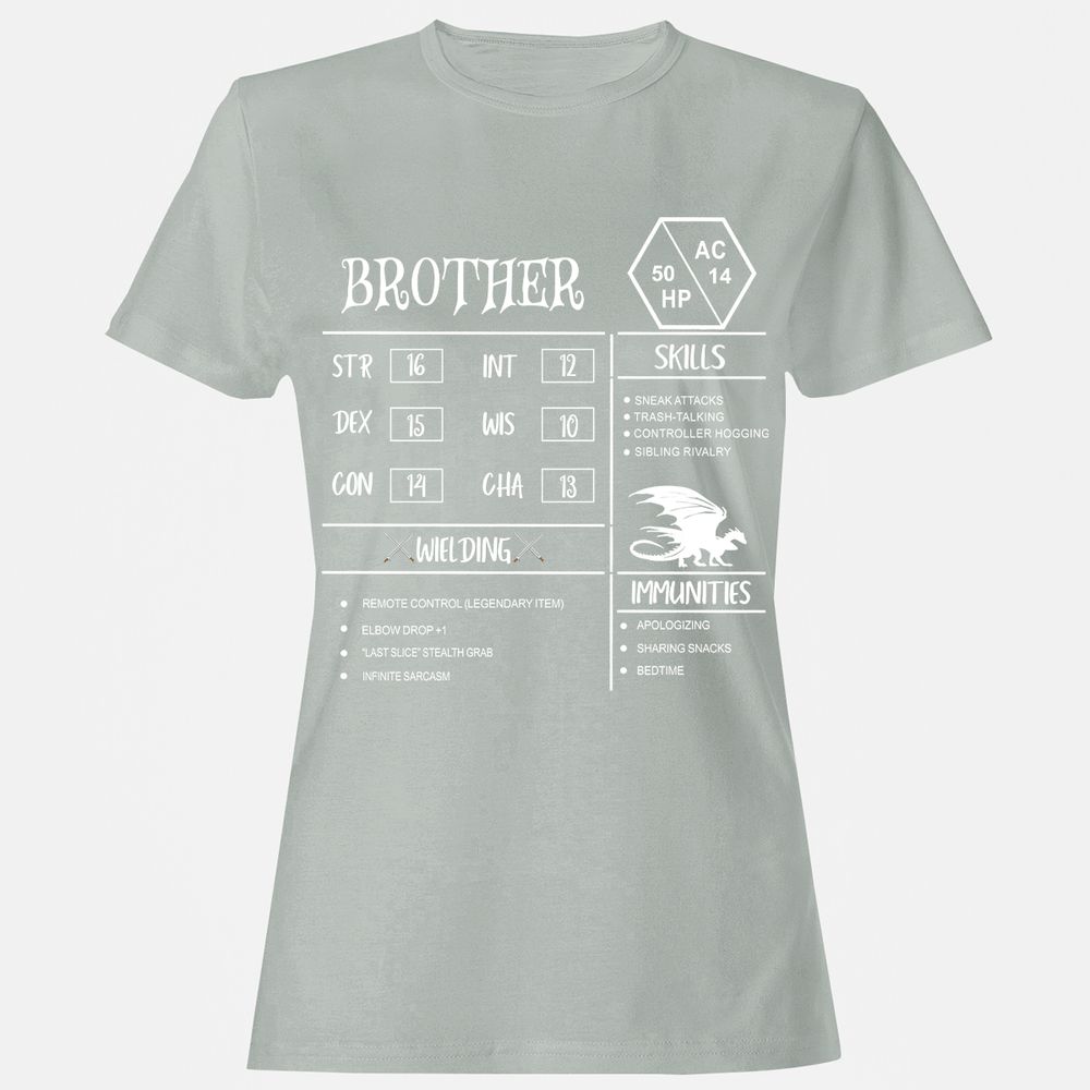 Brother Stats Women's T-Shirt - Ash - 2