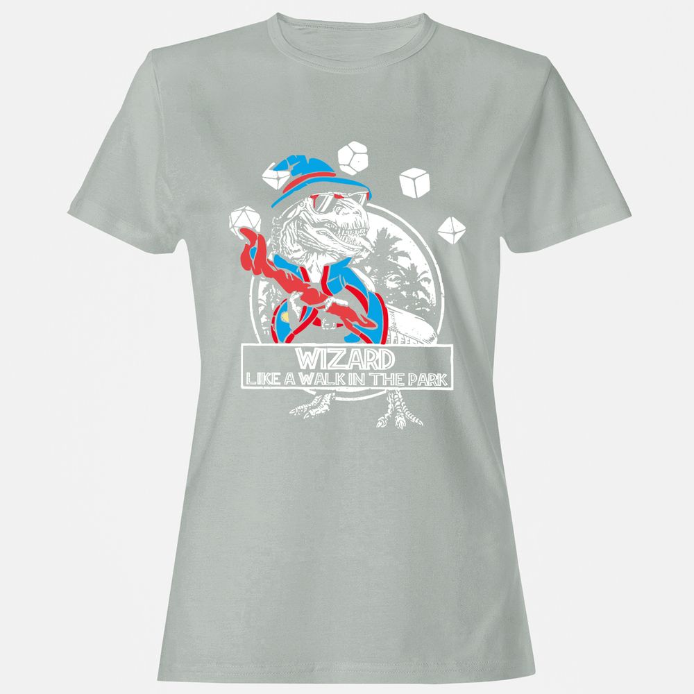 Wizard Like The Walk In The Park Women's T-Shirt - Ash - 2