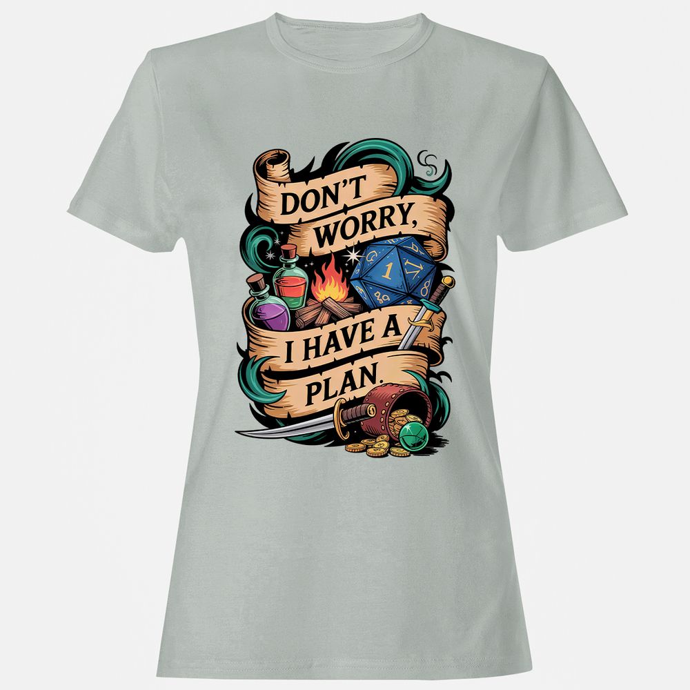Don't Worry I Have A Plan Women's T-Shirt - Ash - 2