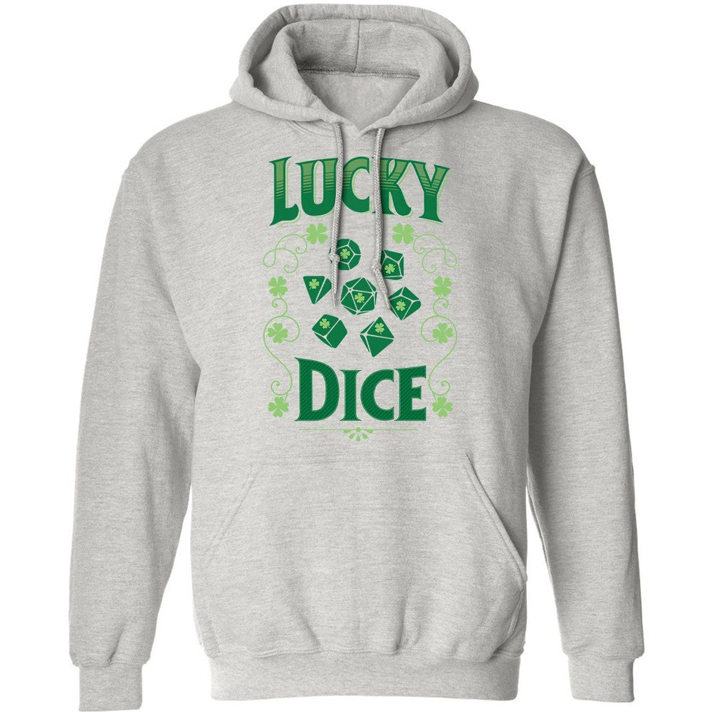 Lucky Dice Classic Unisex Hoodie - Ash - 2