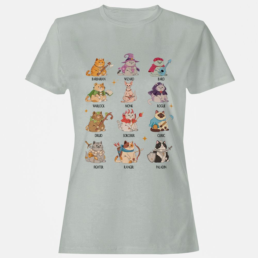 Dungeons And Cats Women's T-Shirt - Ash - 2