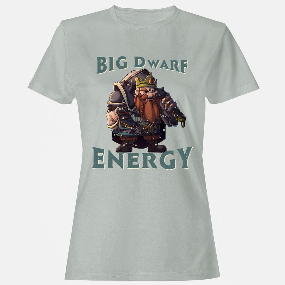 Big Dwarf Energy Women's T-Shirt - Ash - 2