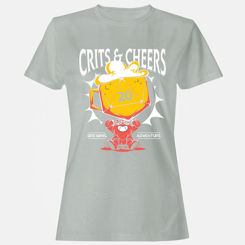 Crits & Cheers Women's T-Shirt - Ash - 2