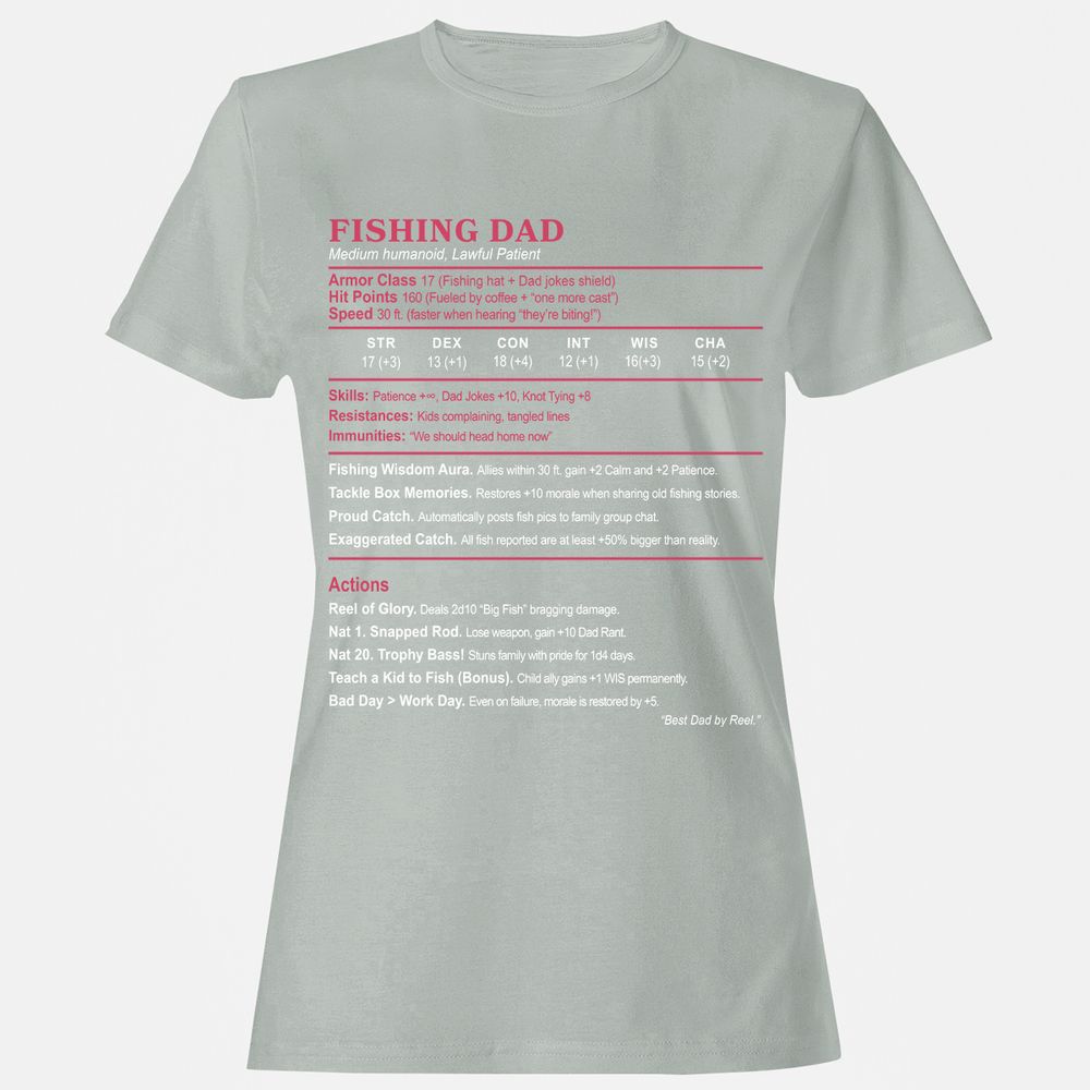 FISHING DAD Women's T-Shirt - Ash - 2