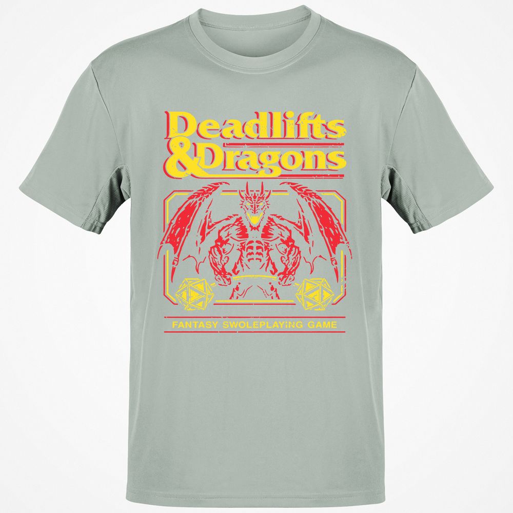 Deadlifts And Dragons Classic Unisex T-Shirt - Ash - 2