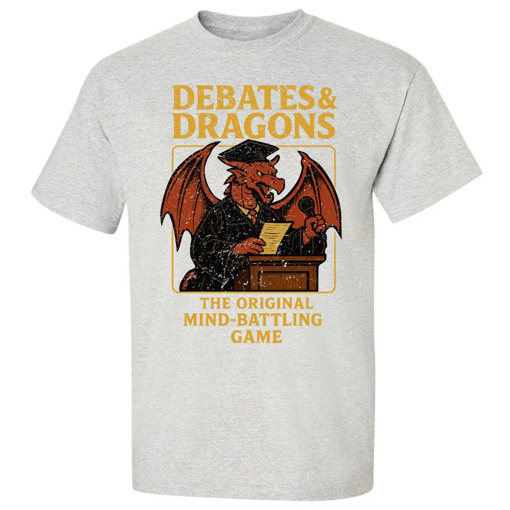 Debates & Dragons Classic Unisex T-Shirt - Ash - 2