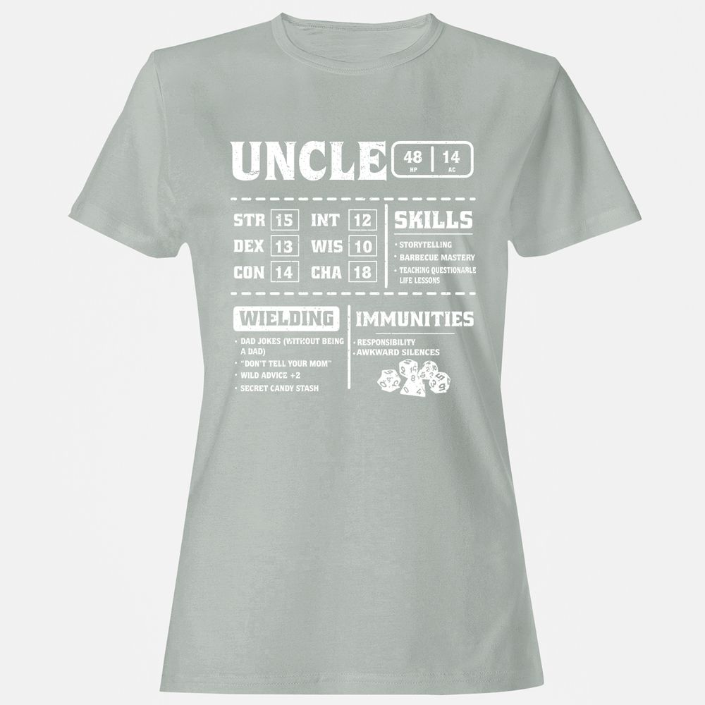 Uncle Stats Women's T-Shirt - Ash - 2