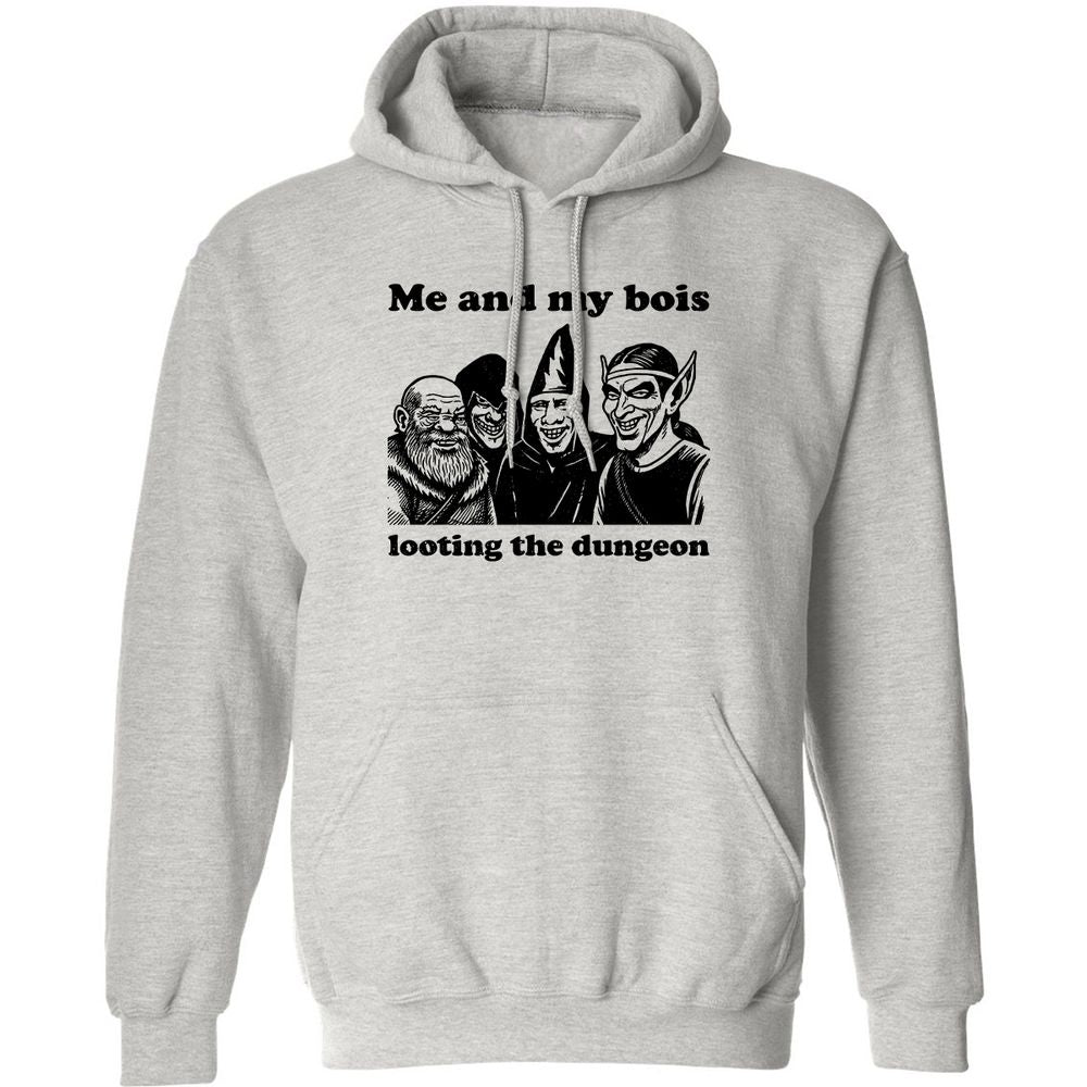 Me and my bois looting the dungeon Classic Unisex Hoodie - Ash - 2