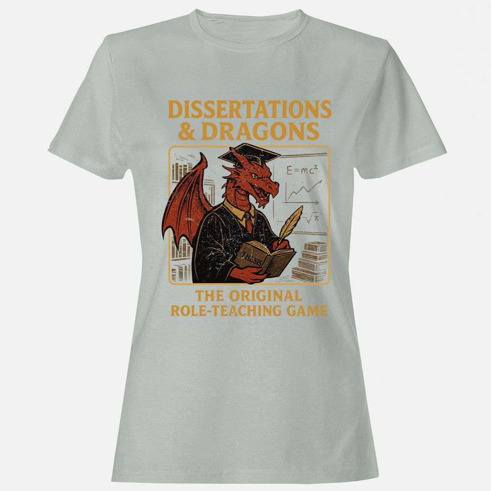 Disserations & Dragons Women's T-Shirt - Ash - 2