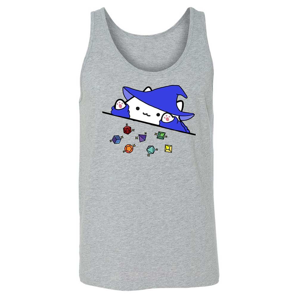Cat Throws Dices Unisex Jersey Tank - Athletic Heather - 2