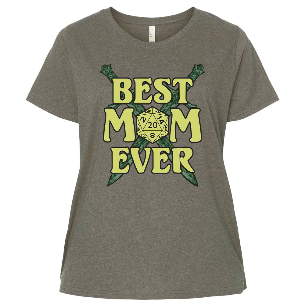 Best Mom Ever Ladies Curvy Jersey - Bamboo Blackout - 2