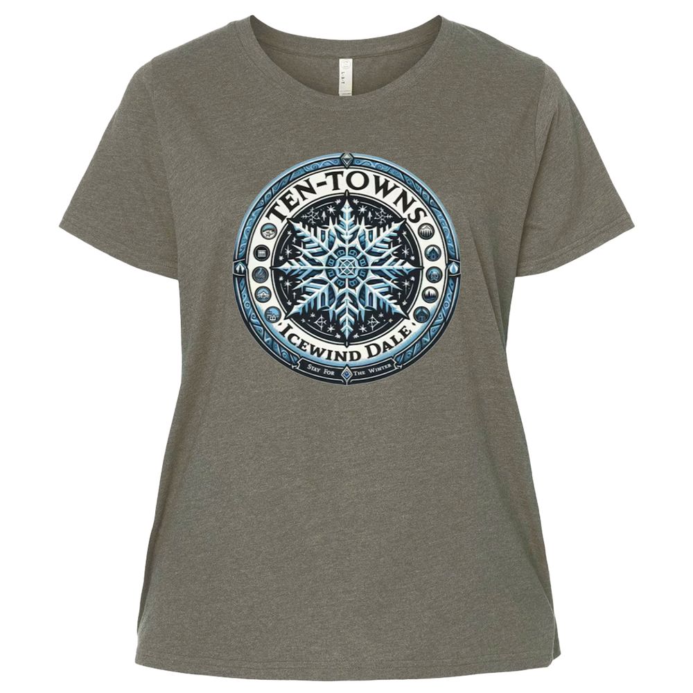 Ten-Towns Icewind Dale Ladies Curvy Jersey - Bamboo Blackout - 2